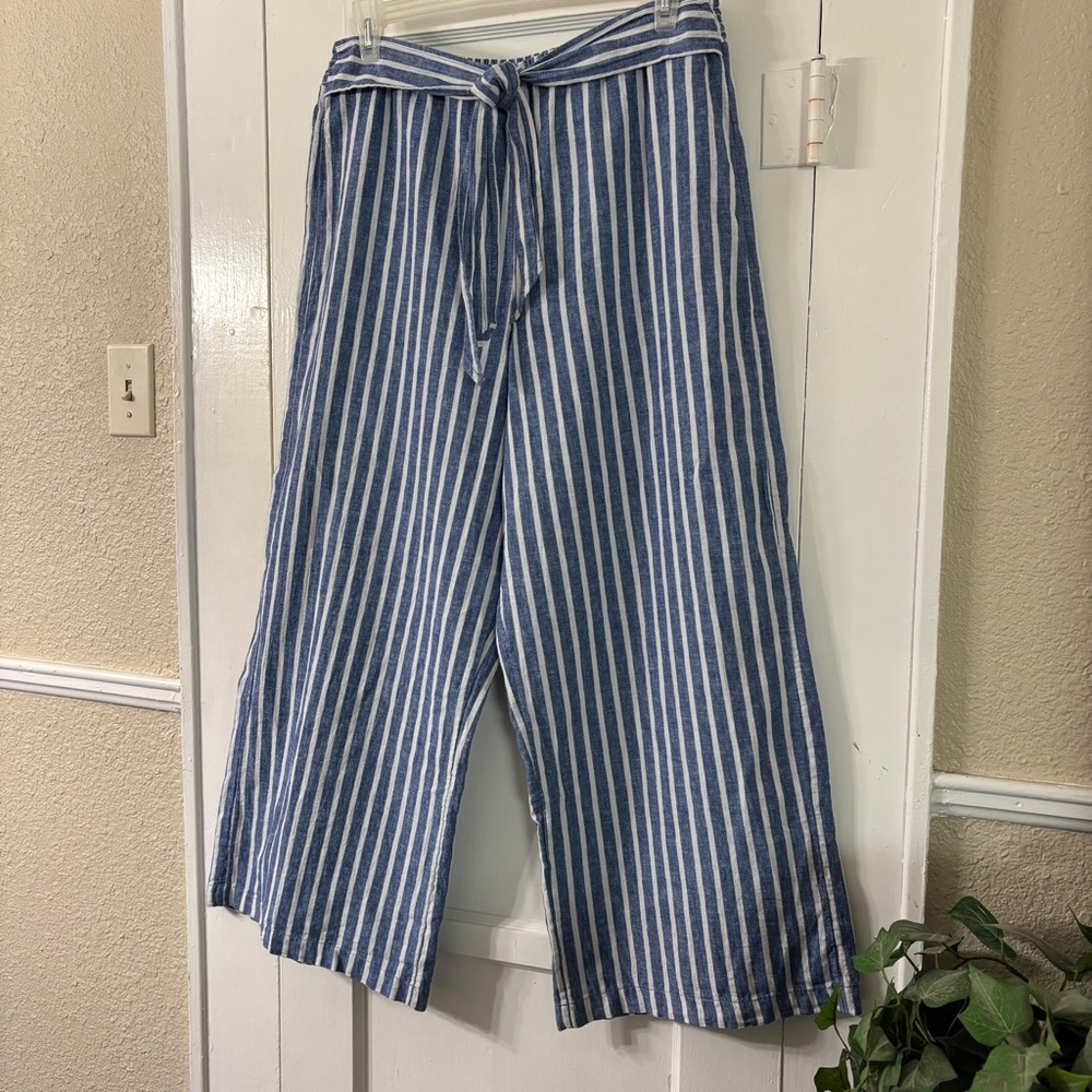 BeachLunchLounge Tie Waist Wide Leg Pant XL